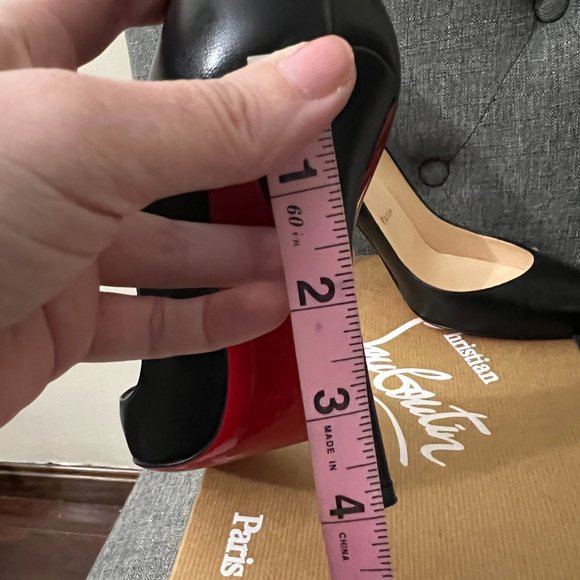 Christian Louboutin "Apostrophy" black leather heels - Picture 12 of 14